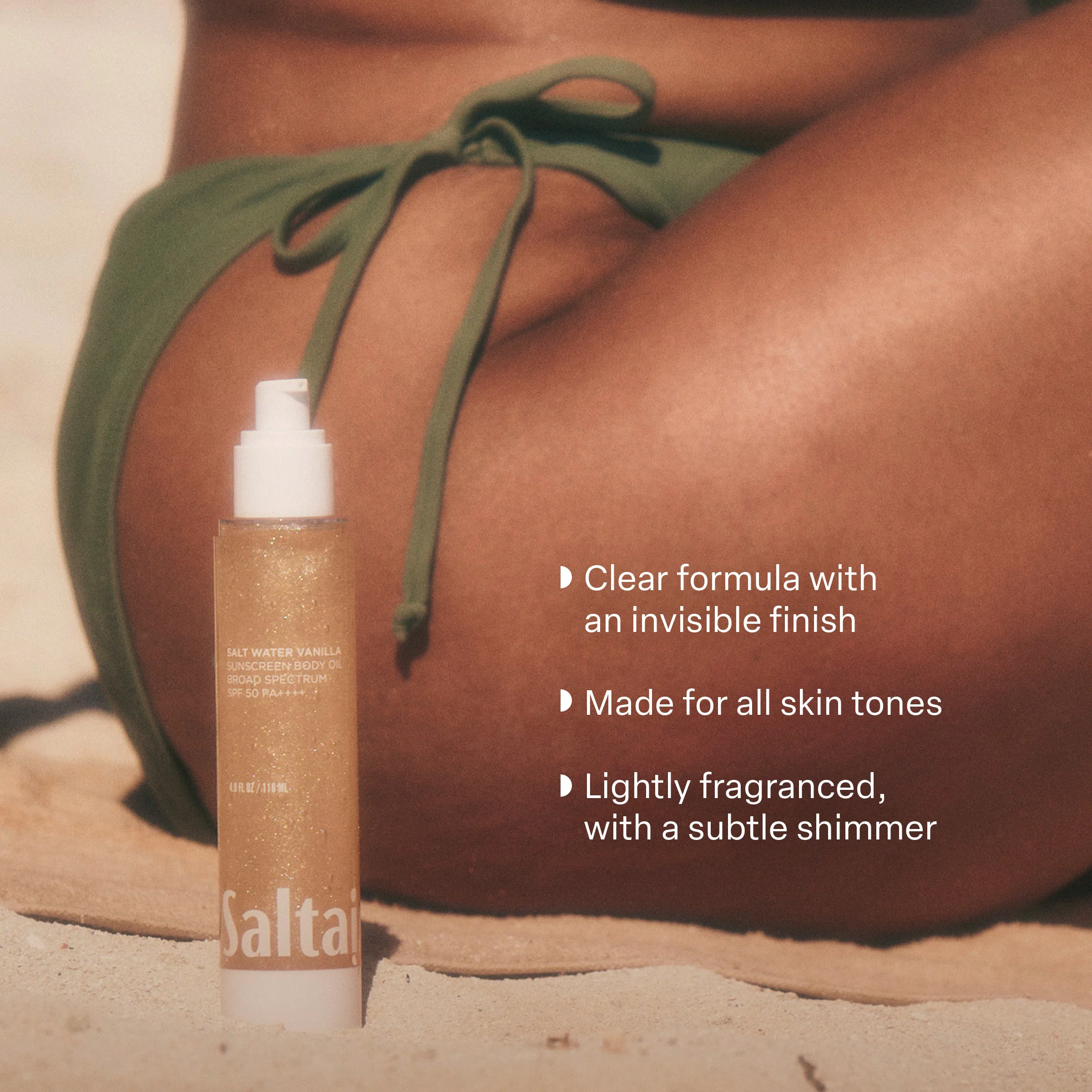 Salt Water Vanilla - Sunscreen Body Oil - Image 5